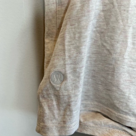 Lululemon Athletica Time to Restore Wrap Cream Yoga Tank Top Cropped - Picture 5 of 7